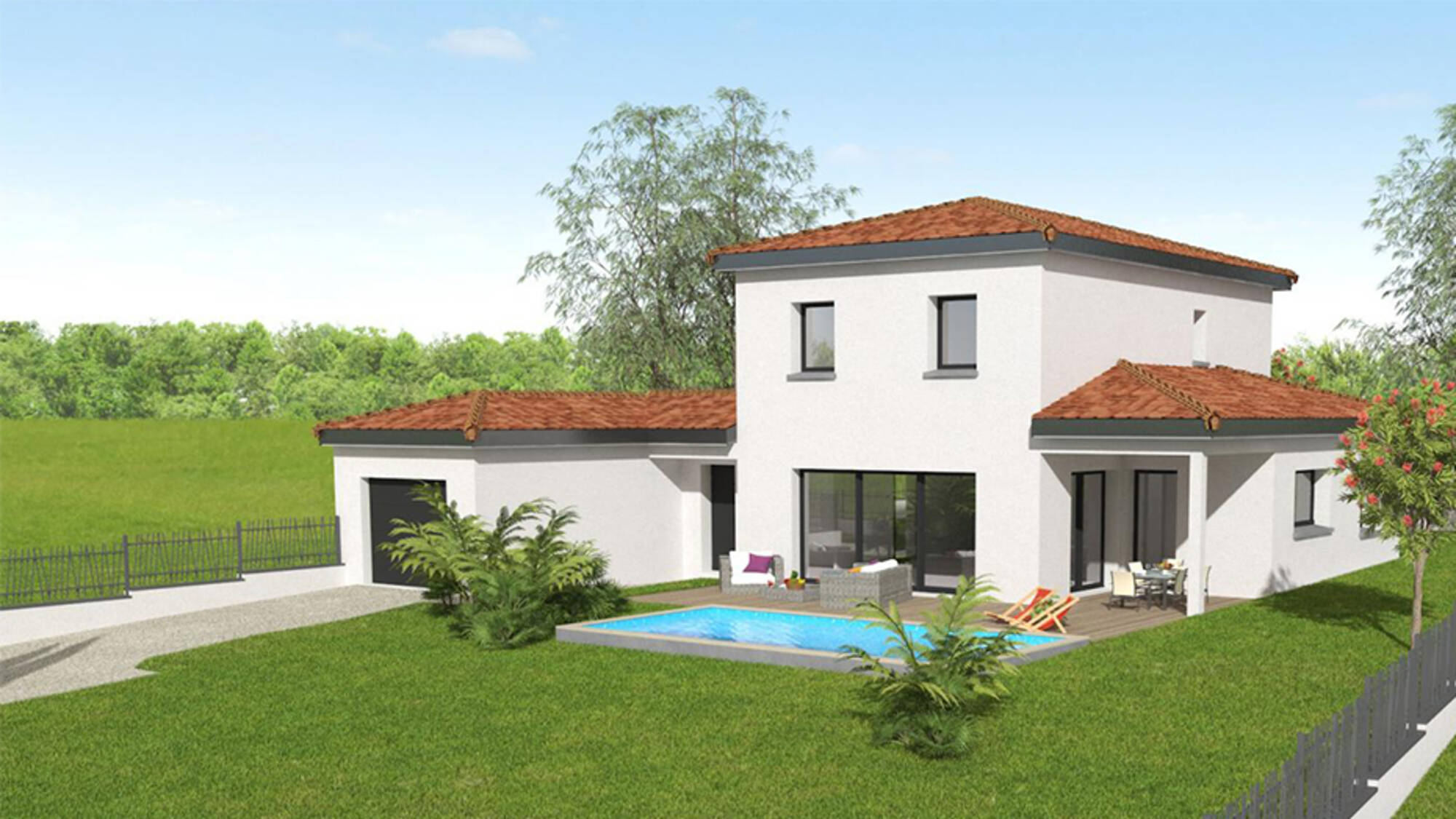 Maison neuve à Saint-Laurent-de-Mure à Saint-Laurent-de-Mure (69) | Maisons Alain Métral