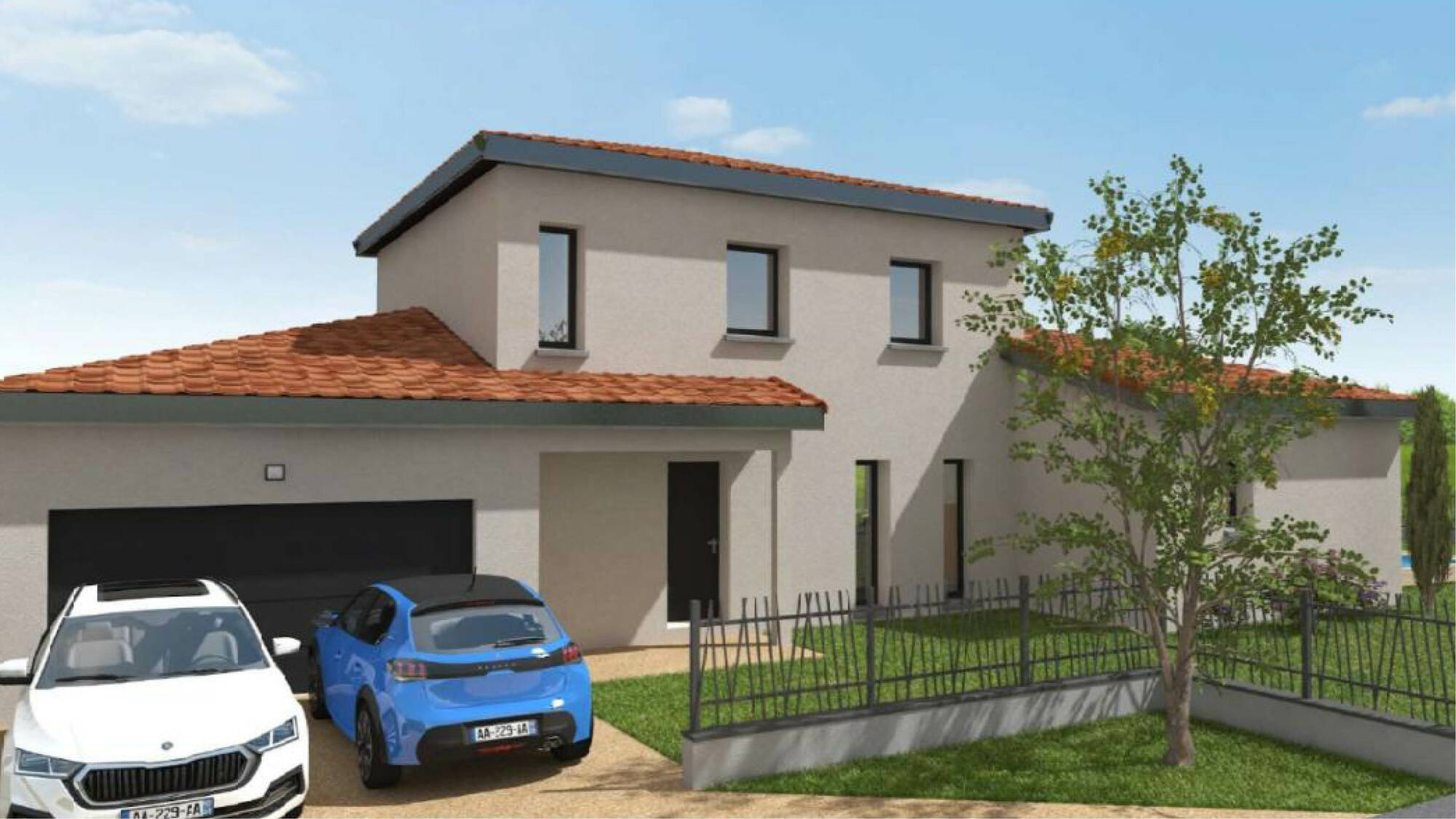 Maison neuve à Saint-Laurent-de-Mure à Saint-Laurent-de-Mure (69) | Maisons Alain Métral