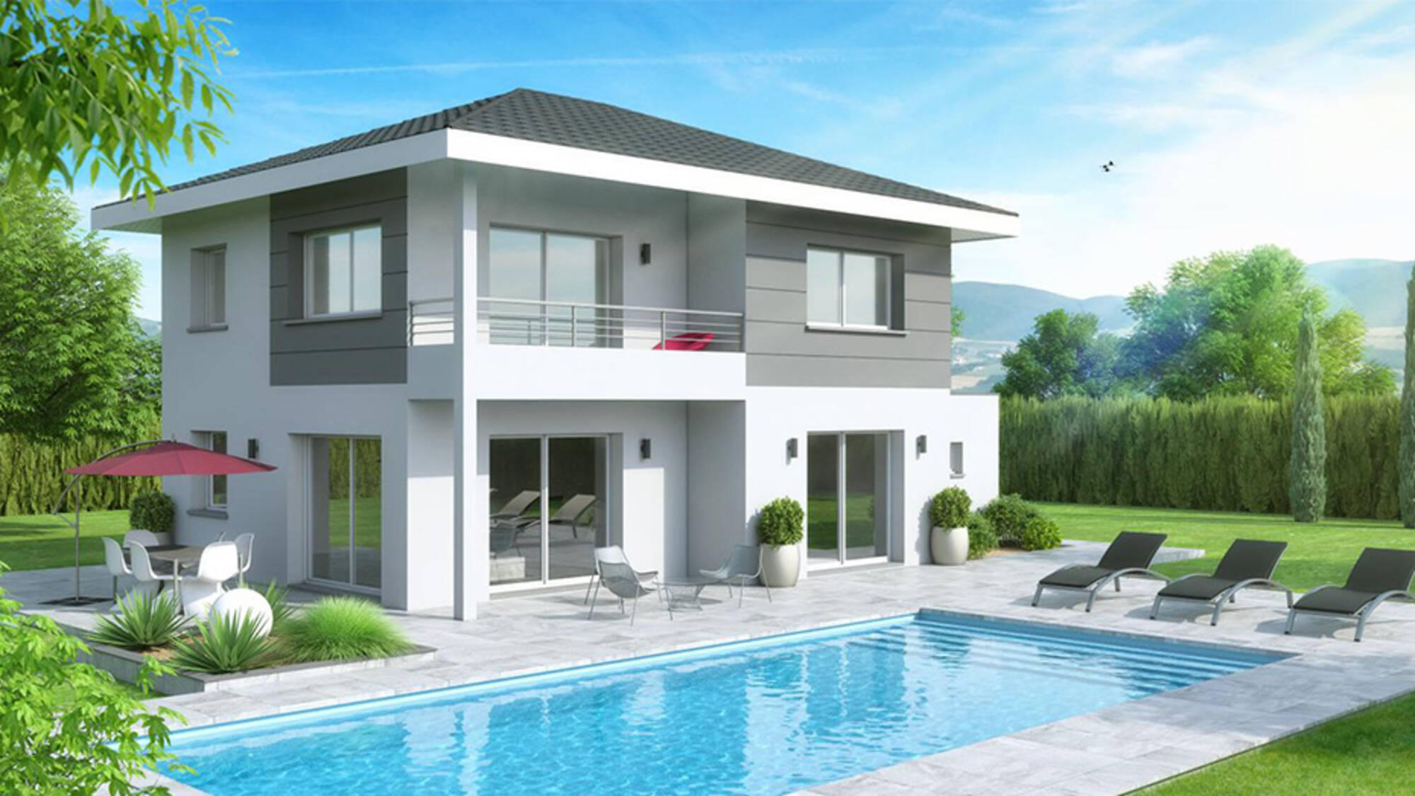 Maison neuve à Prévessin-Moëns à Prévessin-Moëns (01) | Maisons Alain Métral