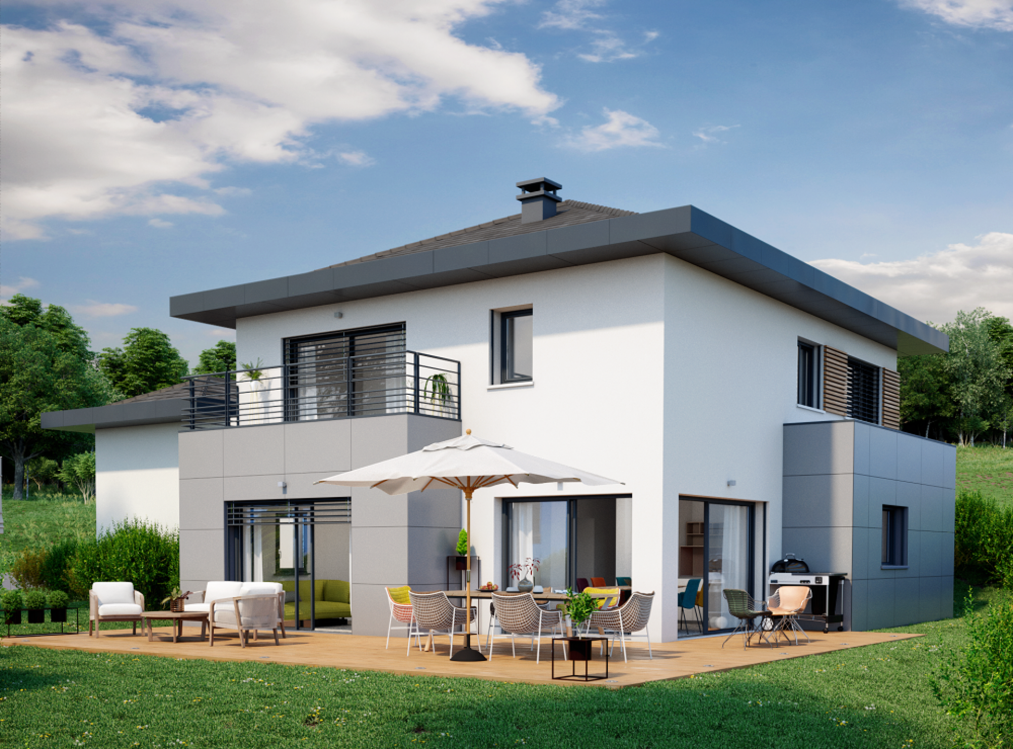 LES ÉCLATS DU LAC, PROGRAMME IMMOBILIER NEUF, MAISONS À BALLAISON à Ballaison (74) | Maisons Alain Métral