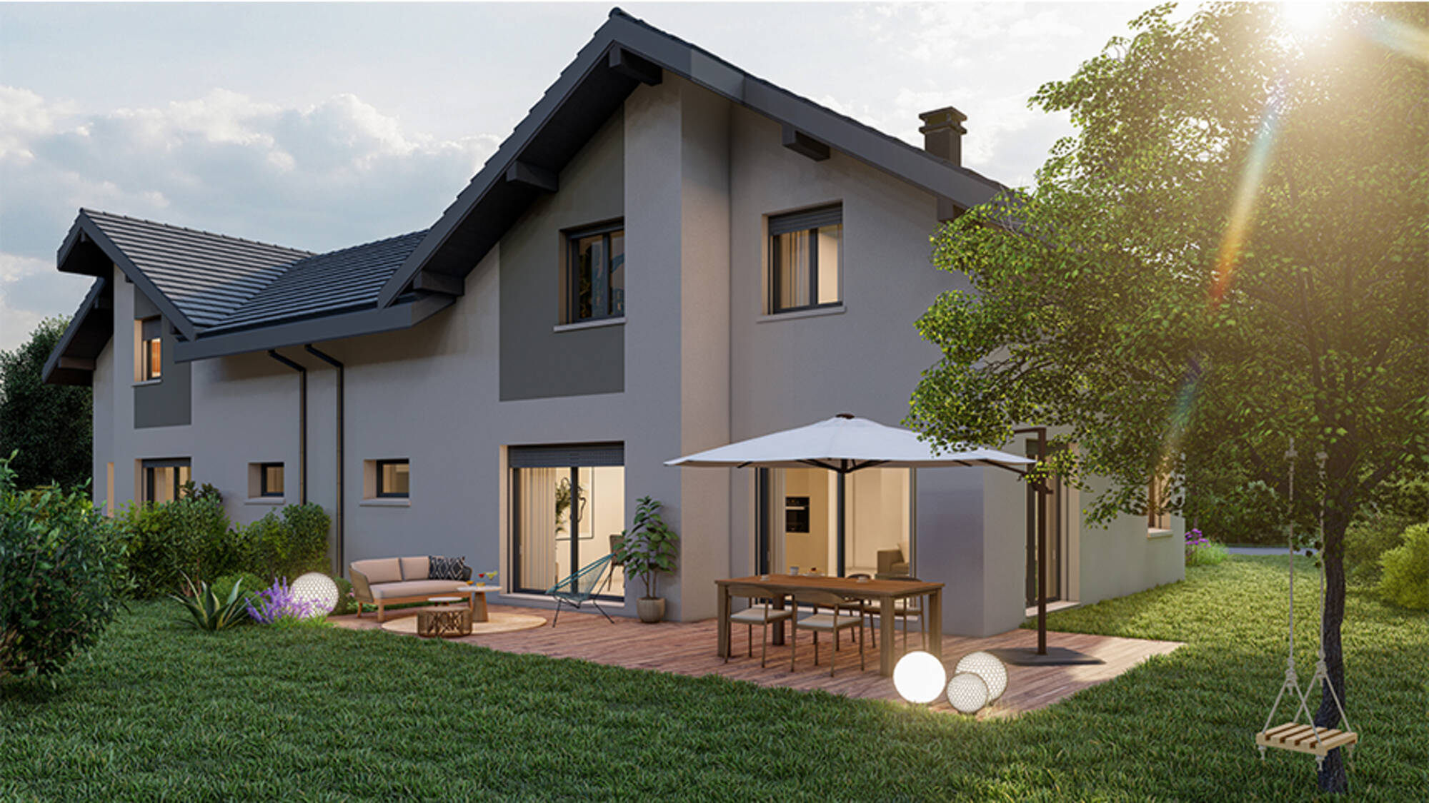 VILLAS NATURA, PROGRAMME IMMOBILIER NEUF, MAISONS À NANGY à Nangy (74) | Maisons Alain Métral